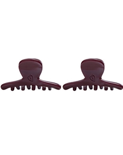 Набор крабов для волос 2 шт Бургунди мини Assoro