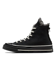 Кроссовки Chuck 70 Anti-Slip Wear-Resistant High-Top Canvas Shoes Womens Black Converse