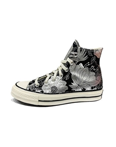 Кроссовки Chuck Taylor All Star 70 Hi Vintage Floral Black Silver Womens Converse