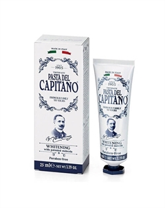 Зубная паста отбеливающая Whitening 25 Pasta del capitano