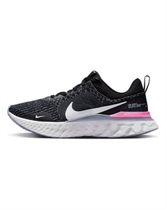 Кроссовки React Infinity Run Black Football Grey Pink Nike