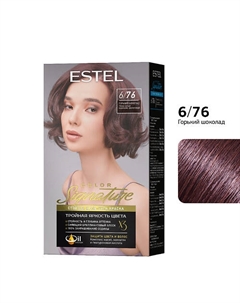 Стойкая крем-гель краска для волос COLOR Signature 6/76 Горький шоколад 170 Estel professional