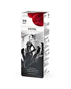 Краска-уход для волос ESTEL CELEBRITY, тон 7/5 рубин 140 Estel professional