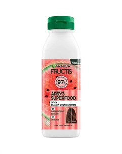 Бальзам-ополаскиватель, Superfood Арбуз, Объем для тонких волос 350 Fructis