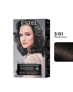 Краска для волос COLOR Signature 3/01 Чёрный жемчуг 170 Estel professional