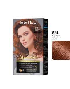 Стойкая крем-гель краска для волос COLOR Signature 6/4 Индийский сандал 170 Estel professional