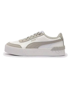 Кроссовки Carina Lift Anti-Slip Wear-Resistant Low-Top Skateboard Shoes Womens White Gray Puma