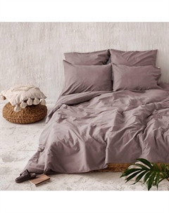 Постельное белье "Куки" 2 спальное Вареный хлопок 220х240 Капучино Pasionaria