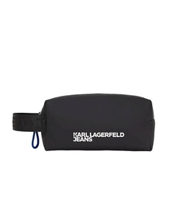 Косметичка из лакированной кожи с портретом Карла Karl lagerfeld