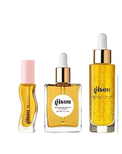 Набор Honeycare Heroes: Масло для волос + Сыворотка для волос + Масло для губ Gisou