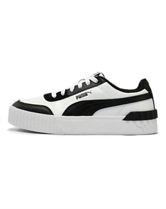 Кроссовки Carina Anti-Slip Wear-Resistant Low-Top Skateboard Shoes Womens White Black Puma
