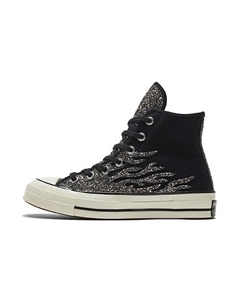 Кроссовки Chuck 70 Womens High Archival Glitter Flame Black Egret Womens Converse