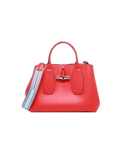 Сумка Roseau Cow Leather Tote Bag Medium Size Women's Red Longchamp
