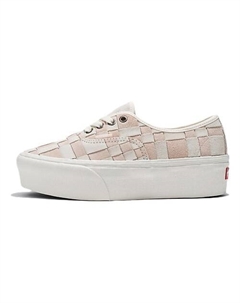 Кроссовки Authentic Woven Check Stackform 'White Pink' Vans