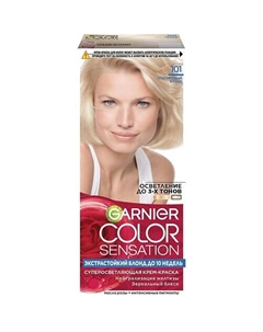 Стойкая крем-краска для волос "Платиновый Блонд" Color Sensation 110 Garnier