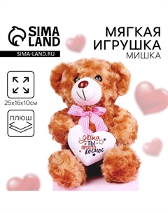Мягкая игрушка «Детка, ты просто космос», медведь, 25 см Milo toys