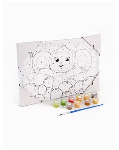 Картина по номерам с подрамником « и апельсины», 20×30 см Чебурашка