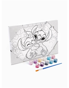 Картина по номерам с подрамником «Стич и Эйнджел», 20×30 см Disney