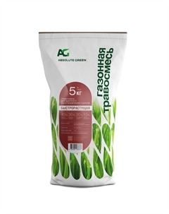 Газонная травосмесь Быстрорастущая, 5 кг Absolute green
