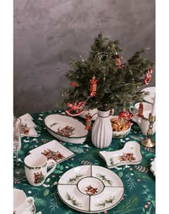 Кружка новогодняя «Сказки зимнего леса», 300 мл, фарфор, белая Доляна