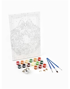 Картина по номерам с подрамником и гирляндой «Новый год! Новогодний венок», 20×30 см Школа талантов