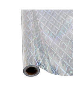 Плёнка самоклеящаяся, голография, серебристая, 0.45×3 м, 30 мкм Calligrata