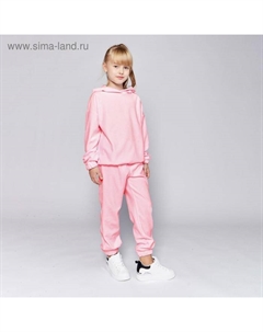 Комплект для девочки (худи, брюки) : Casual Collection KIDS цвет св-розовый, рост 146 Minaku