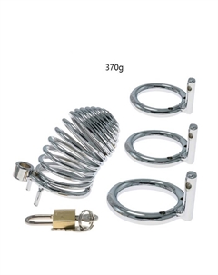 Пояс верности «Клетка целомудрия», кольца d=5; 4.5; 4 см, замок, ключ, металл Оки-чпоки