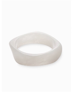 Браслет на руку широкий акриловый, белый Qf