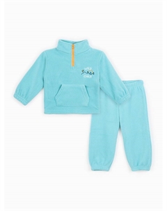 Костюм флисовый детский «» Wild child, рост 86-92 см, бирюзовый Крошка я