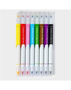 Набор маркеров для украшения десертов, 8 шт., 16.5 см, разноцветные Konfinetta