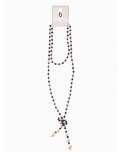 Бусы «Роскошный жемчуг» гирлянда, d=0.8, молочно-синие, 107 см Qf