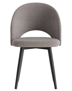 Стул Шадэ сиденье Парма 1011 мокко/ножки СТЕЛС МЕТАЛЛ/черный матовый Столбург
