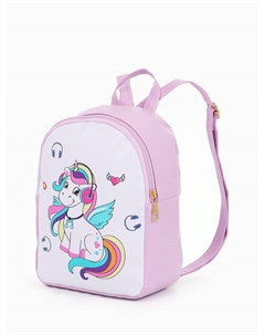 Рюкзак детский «», на молнии, размер 18×8×23 см, сиреневый/белый Выбражулька