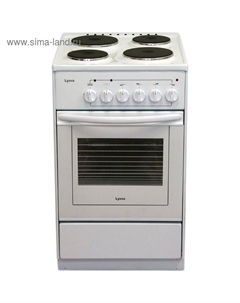 Плита "Лысьва" ЭП 401 СТ, электрическая, 4 конфорки, 57 л, эмаль, без гриля, белая