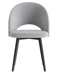 Стул Шадэ сиденье Парма 1013 серый/ножки СТЕЛС МЕТАЛЛ/черный матовый Столбург