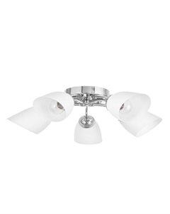 Люстра потолочная «Кэтти», 5×40 Вт Е27, хром, 55×55×25 см Экономсвет