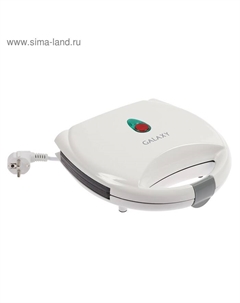 Электровафельница Galaxy GL 2952, 850 Вт, орешки, антипригарное покрытие, белая