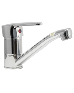 Смеситель для умывальника одноручный Juguni JGN0410/В с гибкой подводкой, литой поворотный излив 150 мм, картридж 35 мм