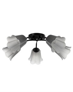 Люстра «Онлайн» (цветок) 5×15 Вт Е27 МОДЕЛЬ: BR=00243 чёрный Bayerlux