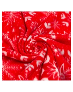 Плед флисовый новогодний «. Снежинки» 150×200 см Экономь и я