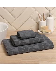 Полотенце махровое Love Life «Sculls» 50×90 см, темно-серый, 100% хл, 450 г/м² Lovelife