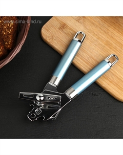 Нож консервный Lаgооnа, 19 см, нержавеющая сталь, цвет голубой металлик Доляна