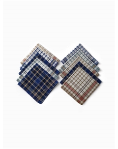 Платки носовые мужские «Квадрат» 38×38 см, (набор 10 шт.), рис. МИКС Экономь и я