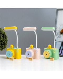 Настольная лампа «Фотоаппарат» LED 2 Вт USB АКБ МИКС 10×6.5×23 см Risalux