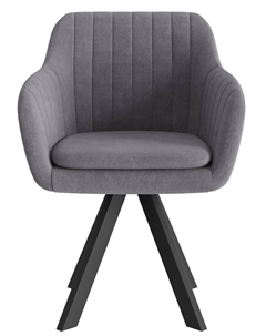 Стул Тревис XL сиденье Парма 1014 асфальт/ножки РОДЕО/черный матовый Столбург