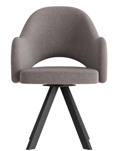 Стул КЛЕО сиденье Парма 1011 мокко/ножки РОДЕО/черный матовый Столбург