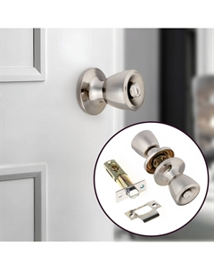 Защелка 1202, с фиксатором, цвет матовый никель Tundra