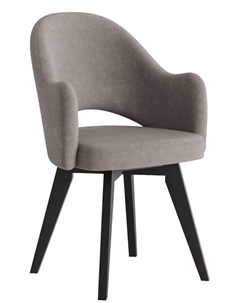 Стул КЛЕО сиденье Парма 1011 мокко/ножки СТАНДАРТ МАССИВ/черный Столбург