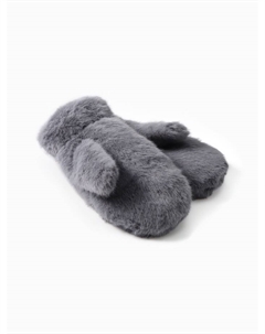 Варежки женские, серые, размер 26×12 см Minaku